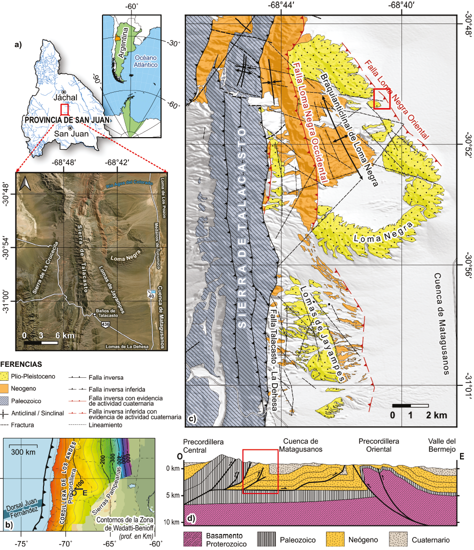 Análisis neotectónico y paleosísmico de la falla Loma Negra Oriental