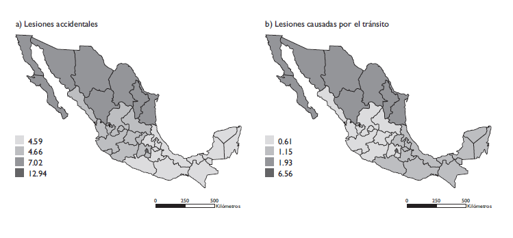 Análisis de las lesiones accidentales no fatales en población