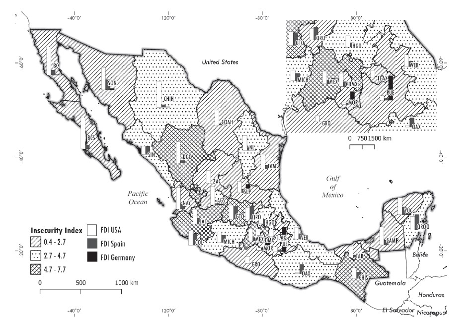 Spatial impacts of insecurity and economic growth on FDI in Mexico ...