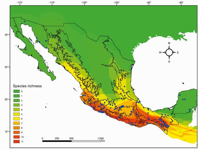 Synthesis of knowledge of the plant diet of nectar-feeding bats of México